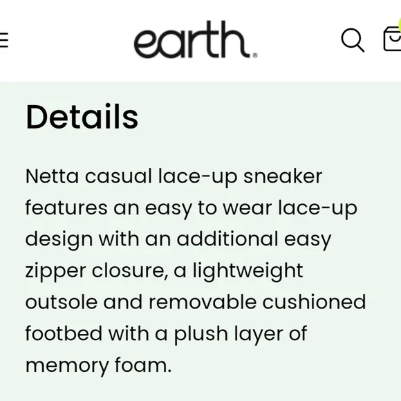 Earth Origins Netta Round Toe Casual Lace Up Sneakers Size 8 - Picture 6 of 15